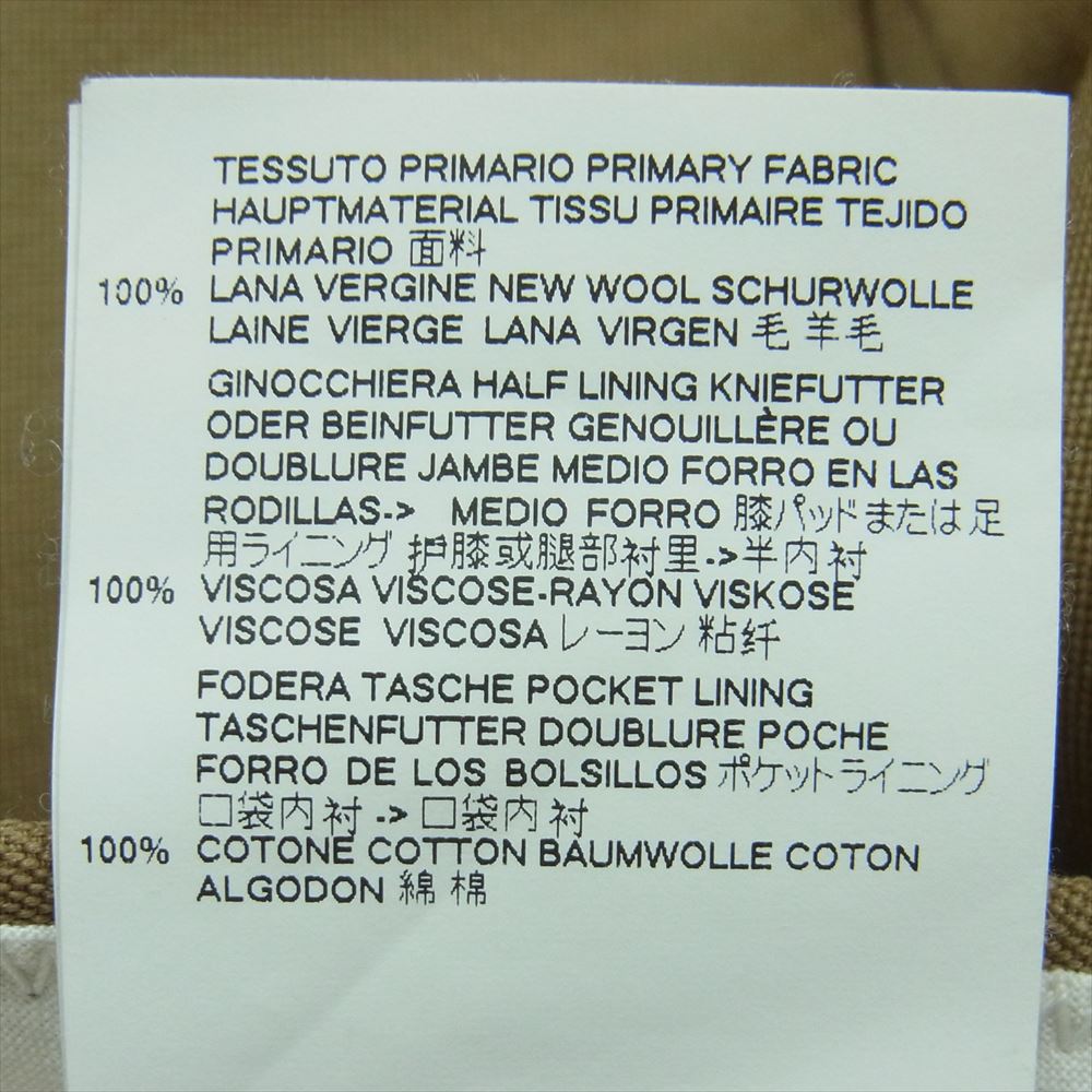 MAISON MARGIELA メゾンマルジェラ 18AW S50KA0428 ボタンフライ スラックス パンツ イタリア製 ベージュ系 44 160 / 64A【中古】