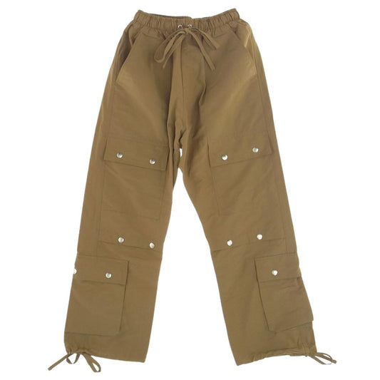 インディピクト ドローストリング スナップ イージー カーゴ パンツ ベージュ系 L【中古】