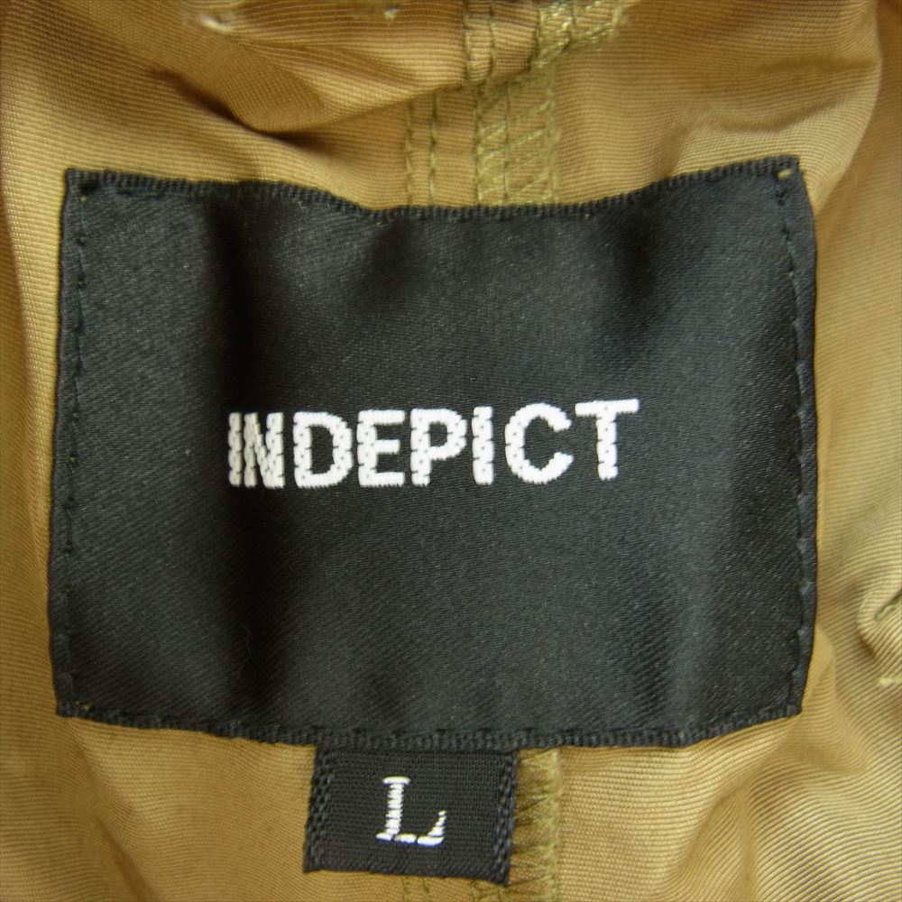 インディピクト ドローストリング スナップ イージー カーゴ パンツ ベージュ系 L【中古】