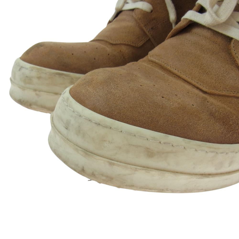 Rick Owens リックオウエンス 16SS RU15S4894 GEO BASKET ジオバスケット LNEP NATURAL MILK WB ナチュラル ミルク ハイカット スニーカー ベージュ系 43【中古】