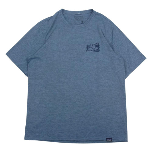 patagonia パタゴニア 45235 キャプリーン クール デイリー グラフィック Tシャツ　 グレー系 S【美品】【中古】