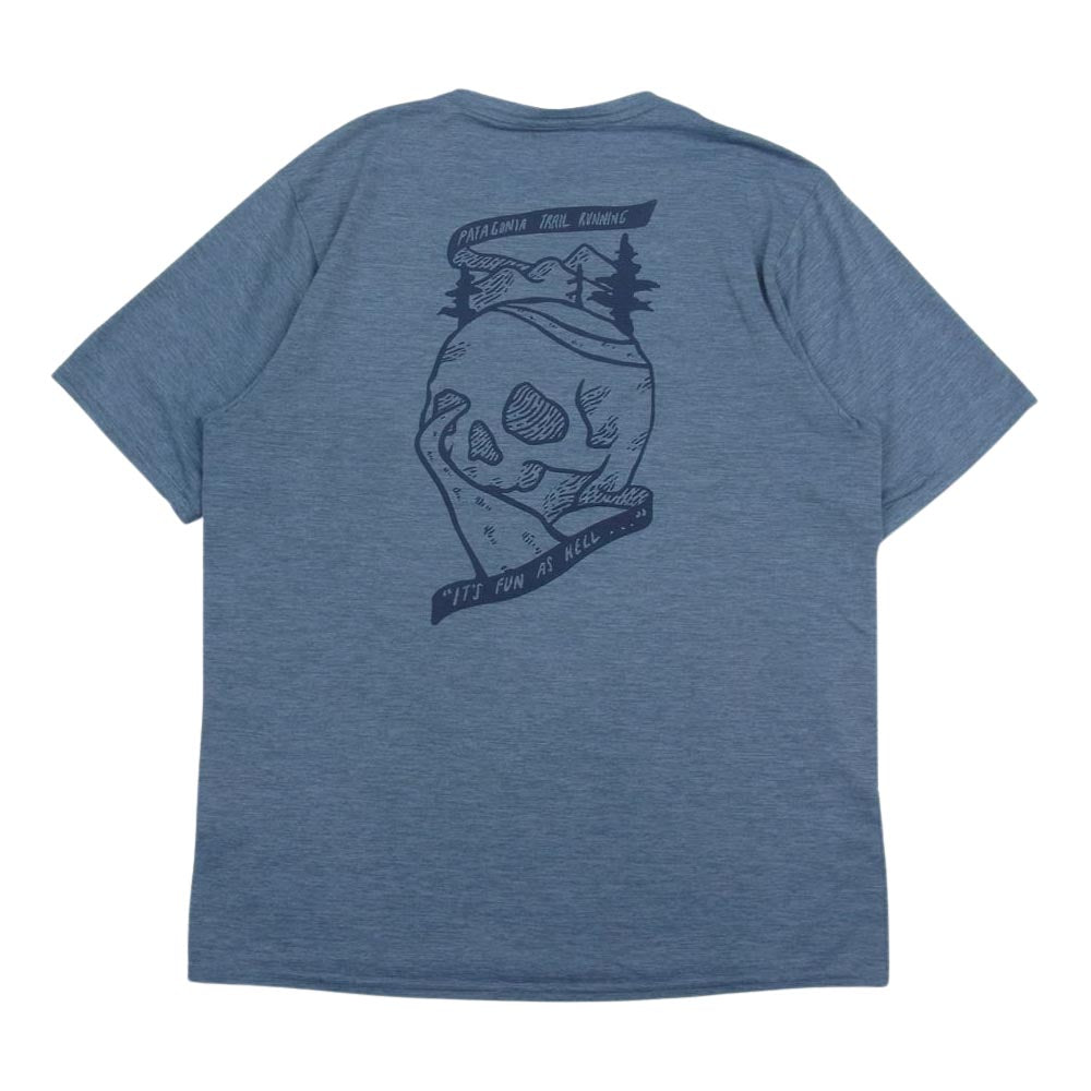 patagonia パタゴニア 45235 キャプリーン クール デイリー グラフィック Tシャツ　 グレー系 S【美品】【中古】