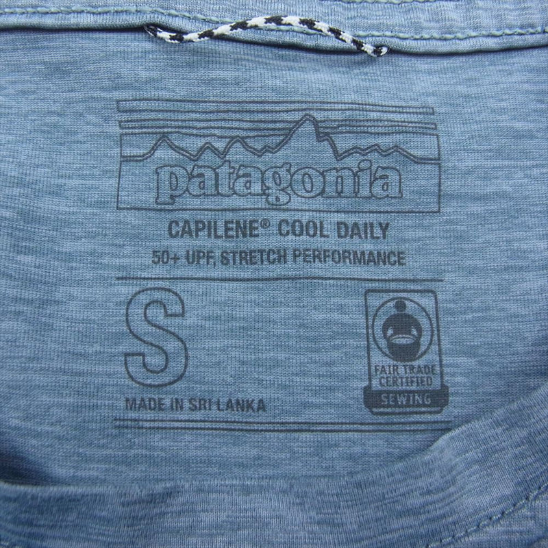patagonia パタゴニア 45235 キャプリーン クール デイリー グラフィック Tシャツ　 グレー系 S【美品】【中古】