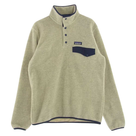 patagonia パタゴニア 25551 Lightweight Synchilla Snap-T Fleece Pullover ライトウェイト シンチラ スナップT プルオーバー フリース グレー系 オフホワイト系【中古】