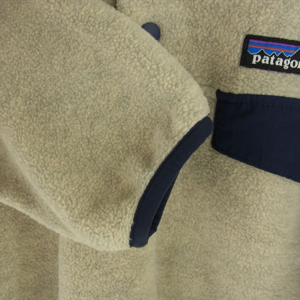 patagonia パタゴニア 25551 Lightweight Synchilla Snap-T Fleece Pullover ライトウェイト シンチラ スナップT プルオーバー フリース グレー系 オフホワイト系【中古】