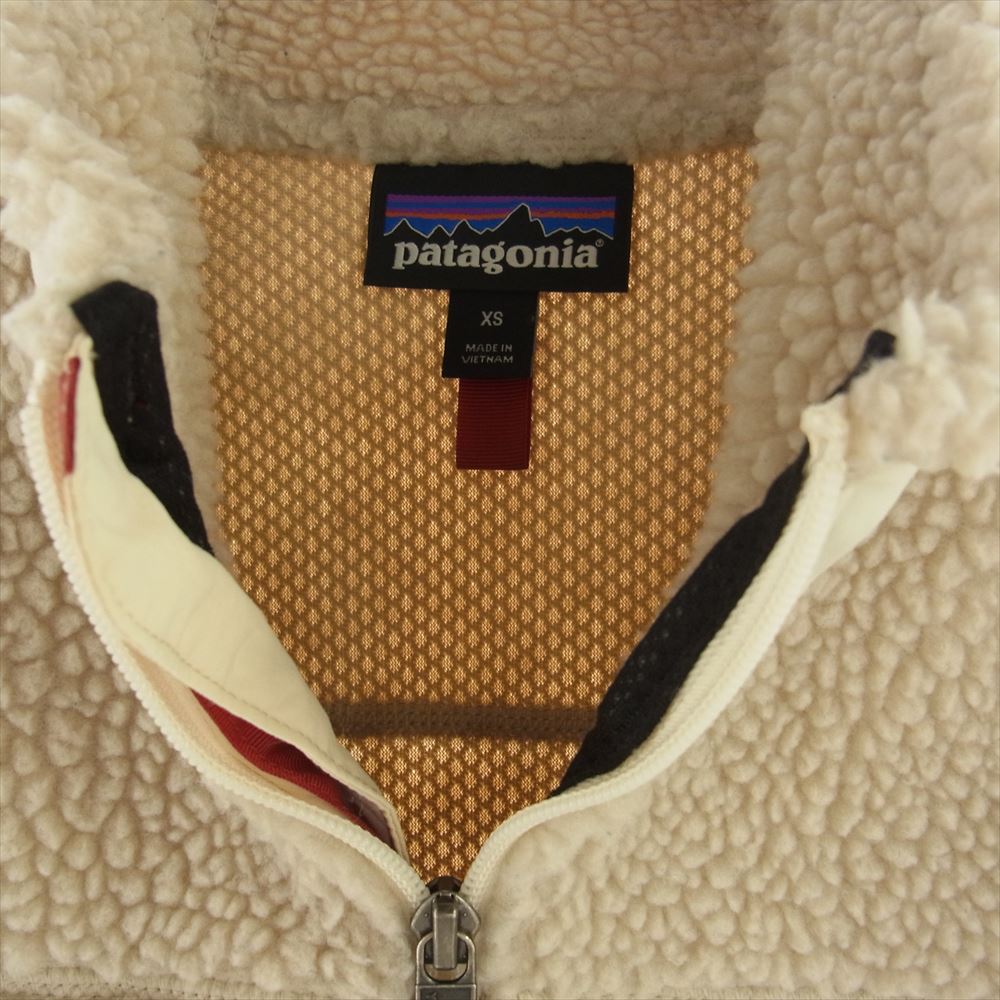 patagonia パタゴニア 23074 Women's ウィメンズ Classic Retro-X Jacket クラシック レトロ フリース ジャケット ベージュ系 XS【中古】