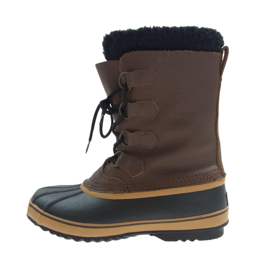 ソレル NM1439-200 PACT CARIBOU カリブー ウィンター レースアップ ブーツ ブラウン系 28cm【中古】