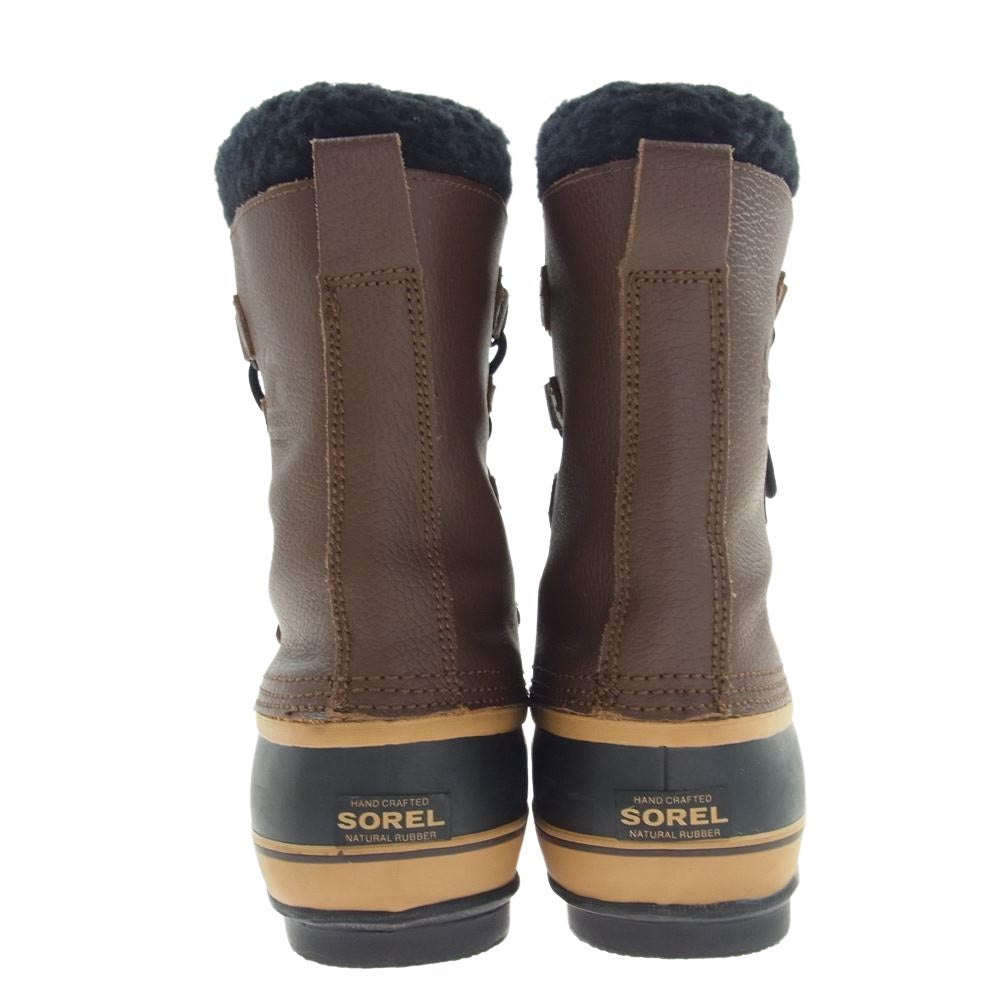 ソレル NM1439-200 PACT CARIBOU カリブー ウィンター レースアップ ブーツ ブラウン系 28cm【中古】