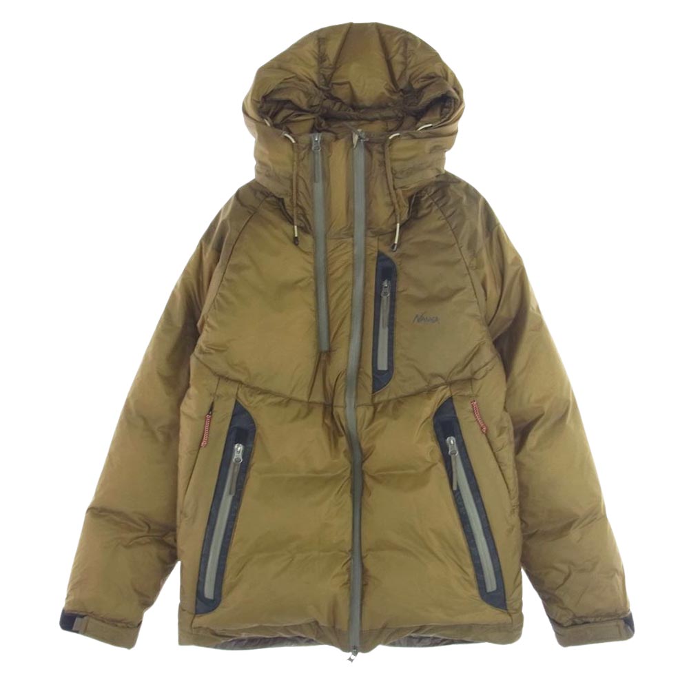 NANGA ナンガ AURORA LIGHT STAND COLLAR DOWN JACKET オーロラ ライト スタンドカラー ダウン ジャケット ブラウン系 JPN M【中古】