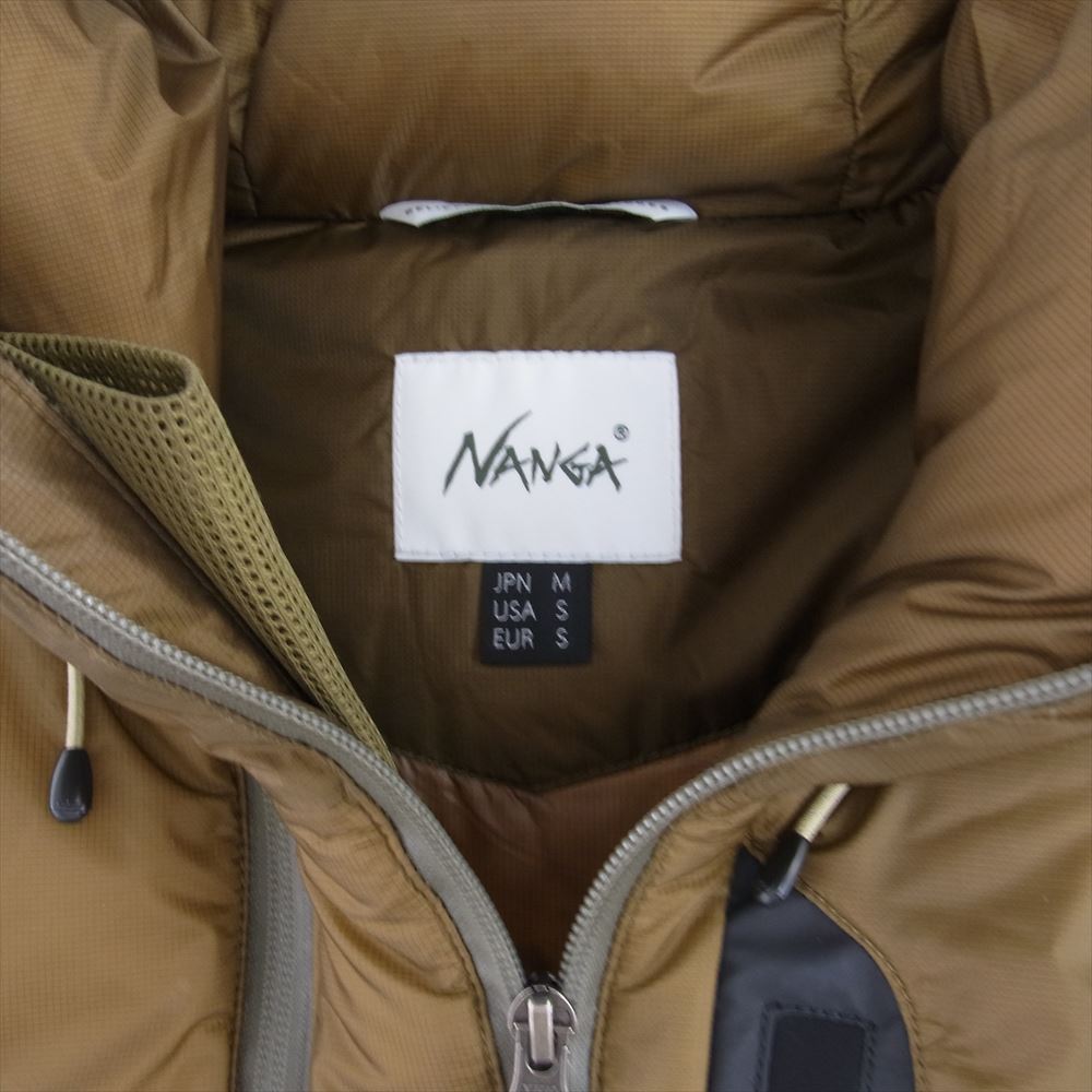 NANGA ナンガ AURORA LIGHT STAND COLLAR DOWN JACKET オーロラ ライト スタンドカラー ダウン ジャケット ブラウン系 JPN M【中古】