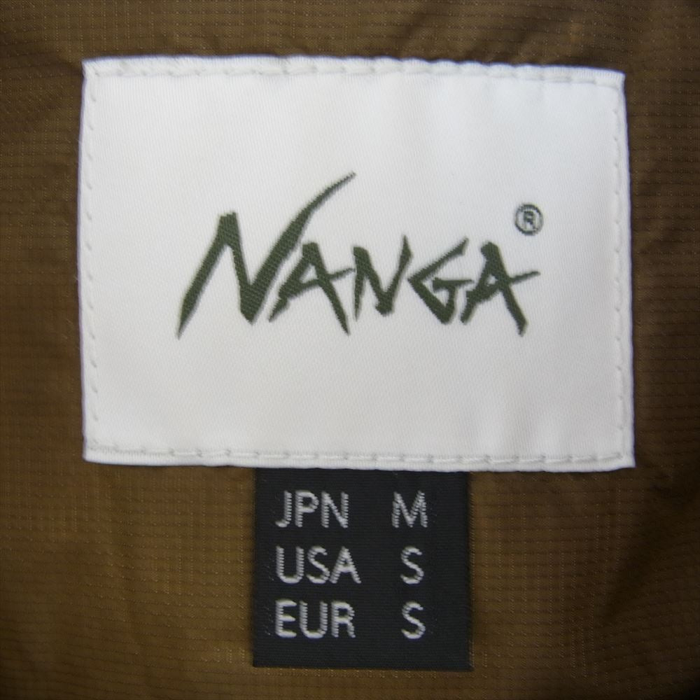 NANGA ナンガ AURORA LIGHT STAND COLLAR DOWN JACKET オーロラ ライト スタンドカラー ダウン ジャケット ブラウン系 JPN M【中古】