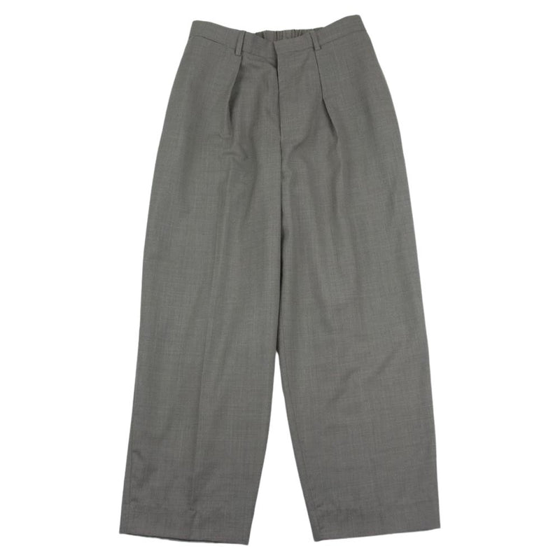 marka マーカ A20B-02PT01C CLASSIC TROUSERS SUPER120s WOOL TROPICAL ウール トロピカル ワイドスラックス グレー系 3【中古】