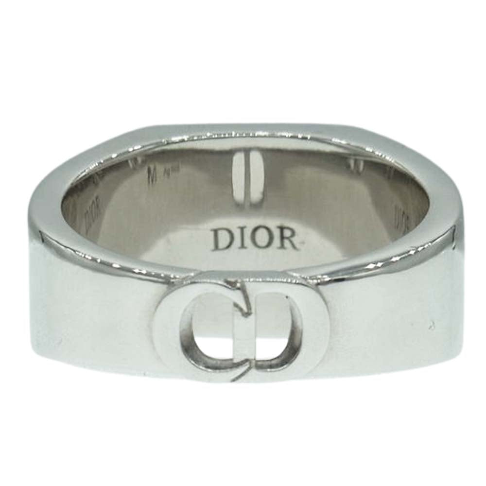 Dior ディオール R1006HOMST　 オブリーク シグネット ロゴ 印台 リング M シルバー系 19【中古】