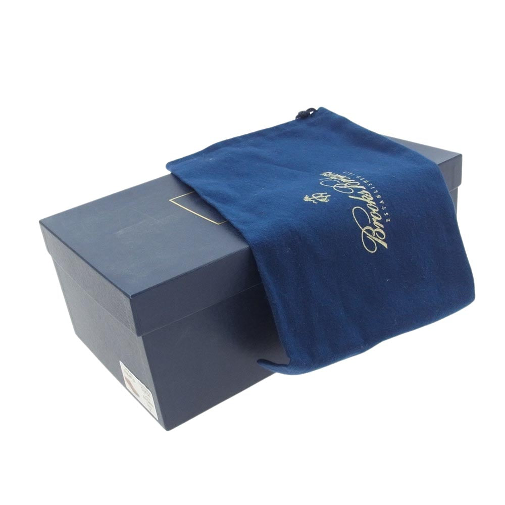 Brooks Brothers ブルックスブラザーズ 19761 イタリア製 スエードレザー プレーントゥ オックスフォード シューズ ダークブラウン系 8【極上美品】【中古】