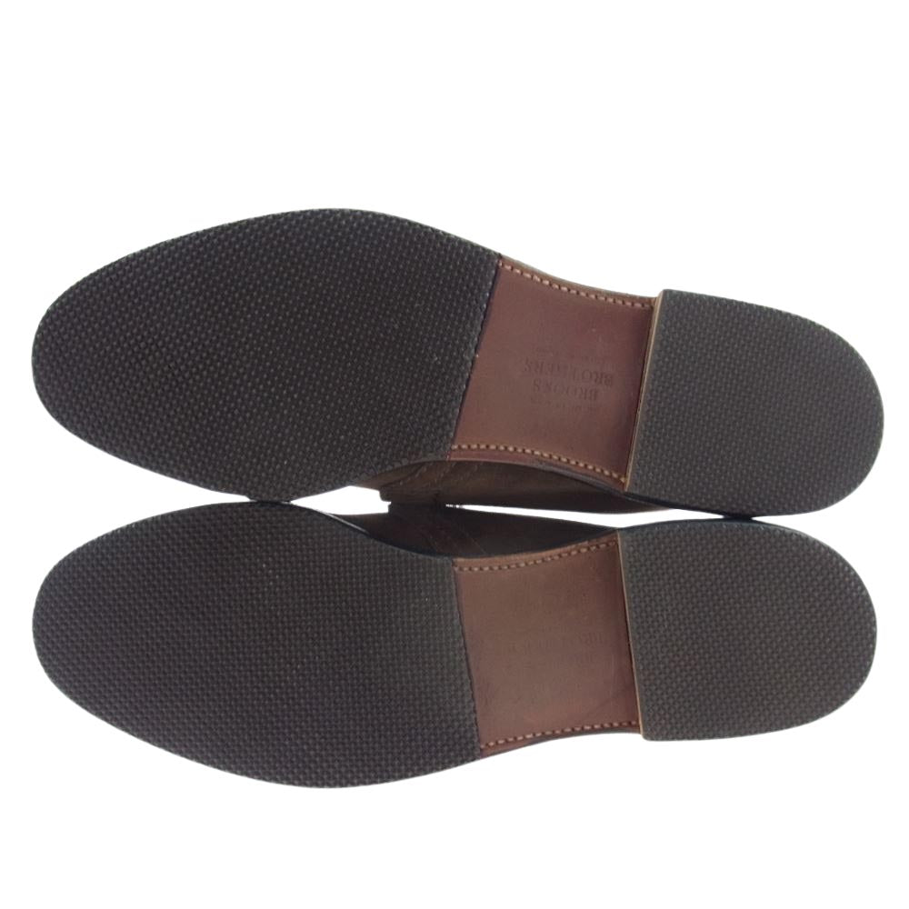 ALDEN オールデン 46481 BROOKS BROTHERS ブルックスブラザーズ スエード チャッカブーツ ブラウン系 9D【極上美品】【中古】