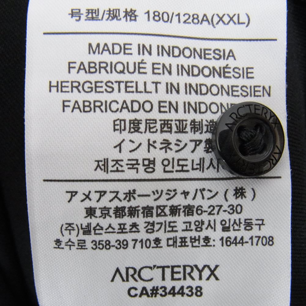ARC'TERYX アークテリクス Captive Polo キャプティブ ポロシャツ ブラック系 XXL【中古】