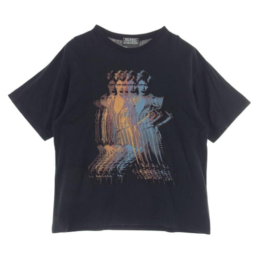 HYSTERIC GLAMOUR ヒステリックグラマー 02231CT39 David Bowie  デヴィッド ボウイ フォト グラフィック クルーネック 半袖 Tシャツ ブラック系 L【中古】