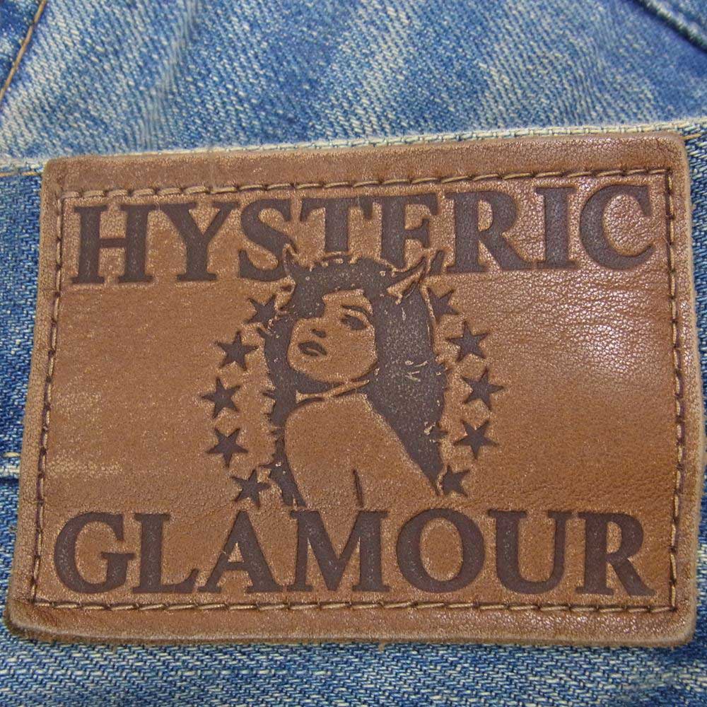 HYSTERIC GLAMOUR ヒステリックグラマー 02213AP20 VIXEN GIRL 刺繍 スタッズ デニムパンツ インディゴブルー系 31【中古】
