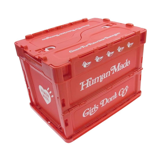 HUMAN MADE ヒューマンメイド Girls Don't Cry CONTAINER 20L ガールズドントクライ 折り畳み コンテナ レッド系【中古】