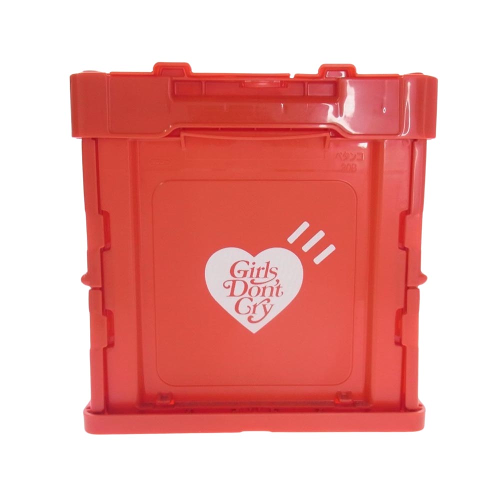 HUMAN MADE ヒューマンメイド Girls Don't Cry CONTAINER 20L ガールズドントクライ 折り畳み コンテナ レッド系【中古】