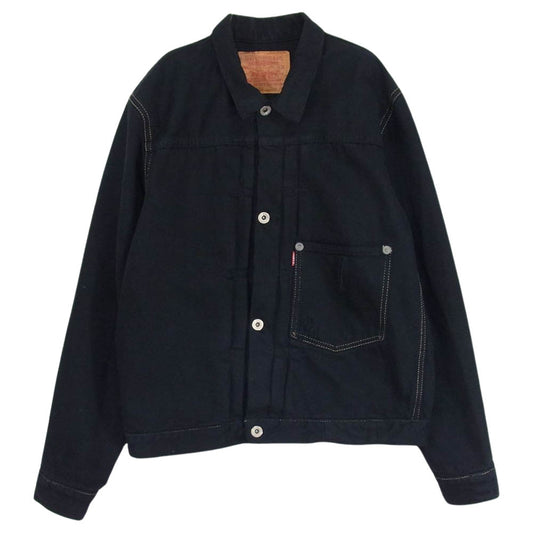 Levi's リーバイス 44506-0002 日本製 S506XX 大戦モデル復刻 1st ブラック デニムジャケット Gジャン デニムジャケット ブラック系 40【中古】