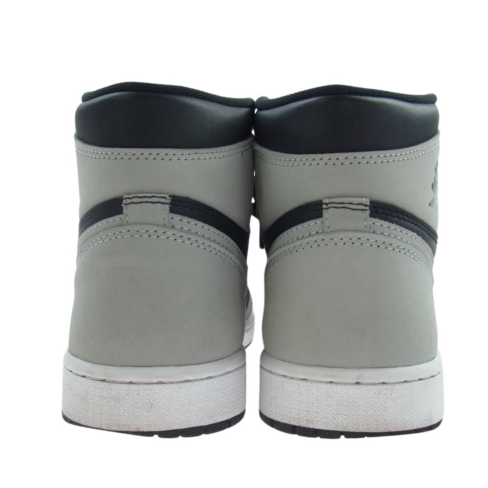 NIKE AIR JORDAN ナイキ ジョーダン 555088-035 1 High OG Shadow 2.0 AJ1 エアジョーダン1 ハイ スニーカー ブラック系 グレー系 ホワイト系 26.5cm【中古】