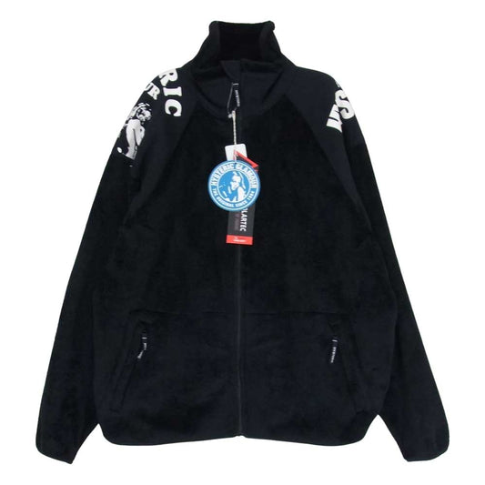 HYSTERIC GLAMOUR ヒステリックグラマー 23AW 02233CJ01 HYS SCRATCH スタンドカラー フリース ジャケット ブラック系 L【極上美品】【中古】