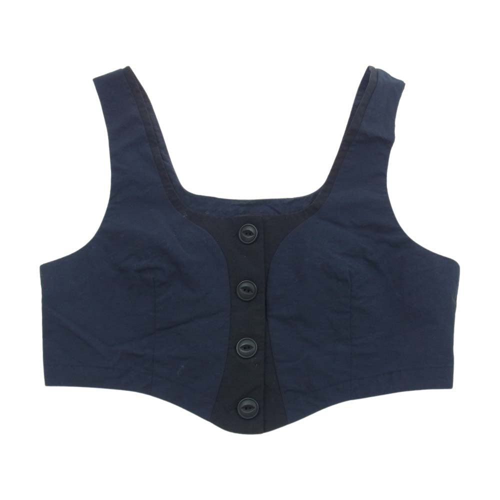 ソロヴ 23SS SO-23SS-TOP-09 SO-23SS-PT-09  ナイロン キャミソール トップス イージー カーゴパンツ ジョガーパンツ セットアップ ネイビー系【中古】