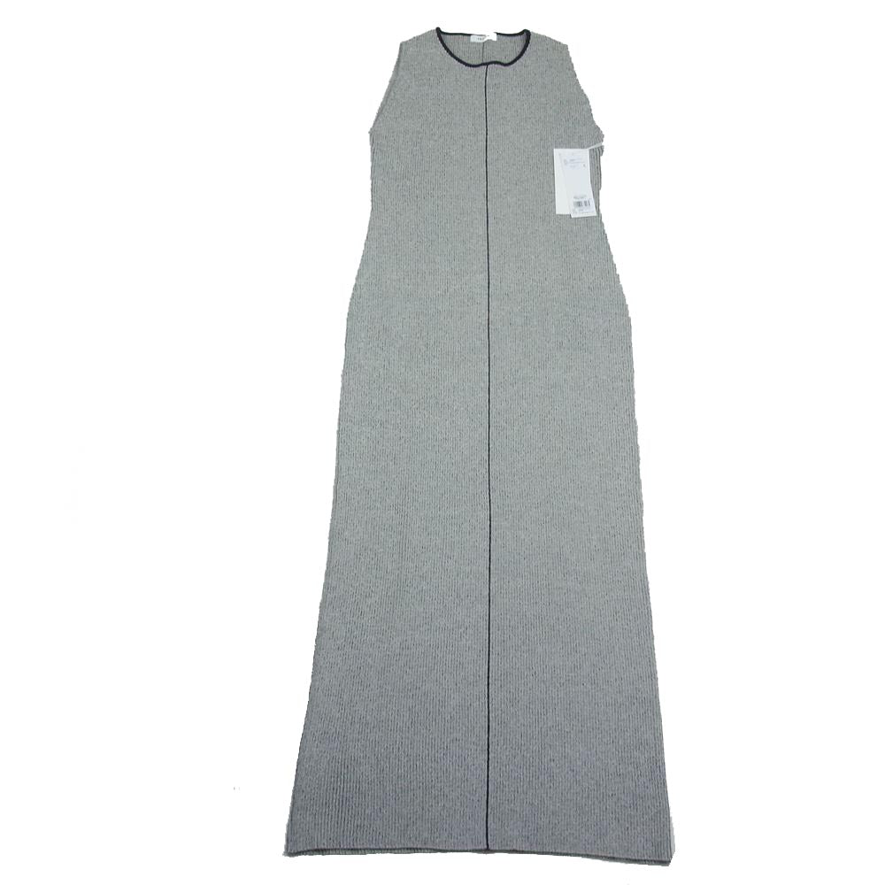 フレイアイディー 23SS FWNO232038 2023年春夏 タグ付き Iライン ノースリーブ リブ ニット ワンピース グレー系 OS【新古品】【未使用】【中古】