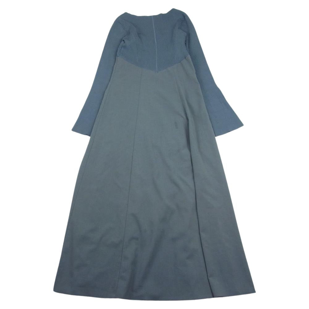 フレイアイディー 23AW FWNO234122 2023年秋冬 フレアスカートコンビニットワンピース ブルー系 F【中古】