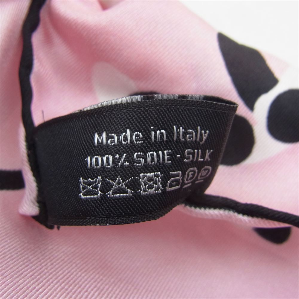 CHANEL シャネル ココマーク シルク100％ レオパード スカーフ ピンク系【中古】