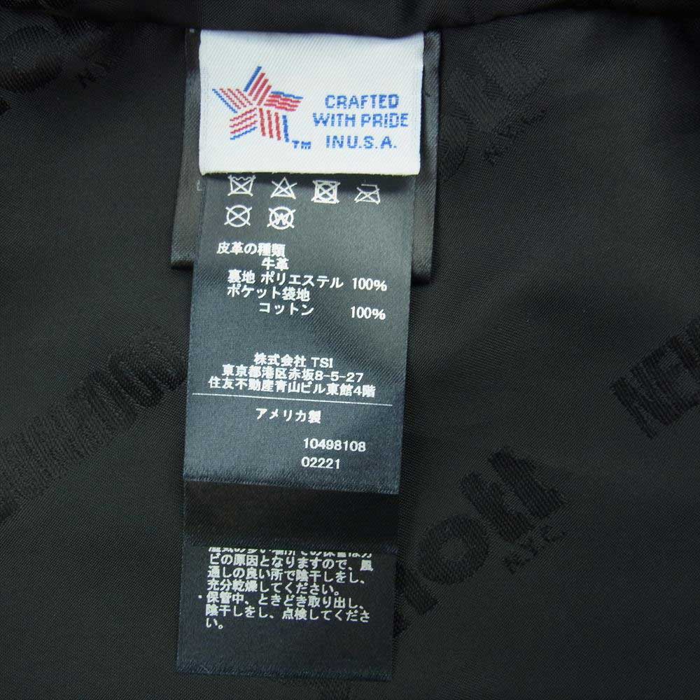 NEIGHBORHOOD ネイバーフッド × Schott × KOSTAS SEREMETIS . ONESTAR RIDERS JACKET ショット コスタス セレメティス ワンスター ライダース ジャケット ブラック系 36【新古品】【未使用】【中古】