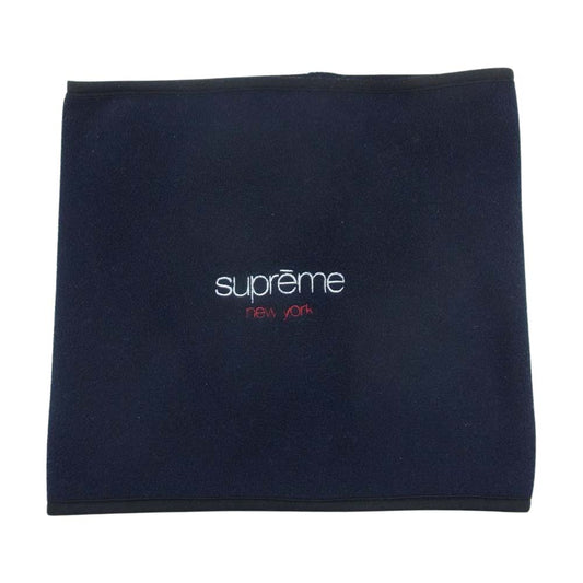 Supreme シュプリーム 16AW Polartec Fleece Neck Gaiter ポーラテック フリース クラシック ロゴ ネックウォーマー  ネイビー系【中古】