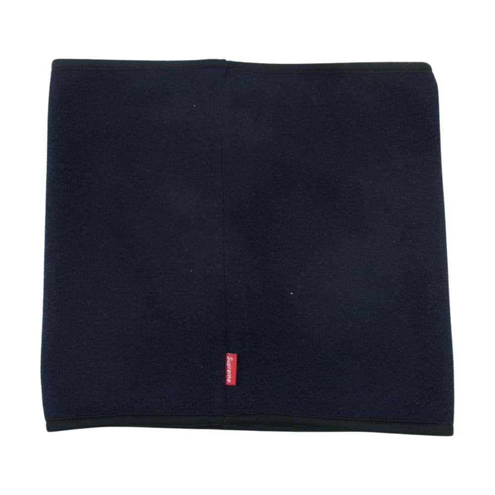 Supreme シュプリーム 16AW Polartec Fleece Neck Gaiter ポーラテック フリース クラシック ロゴ ネックウォーマー  ネイビー系【中古】