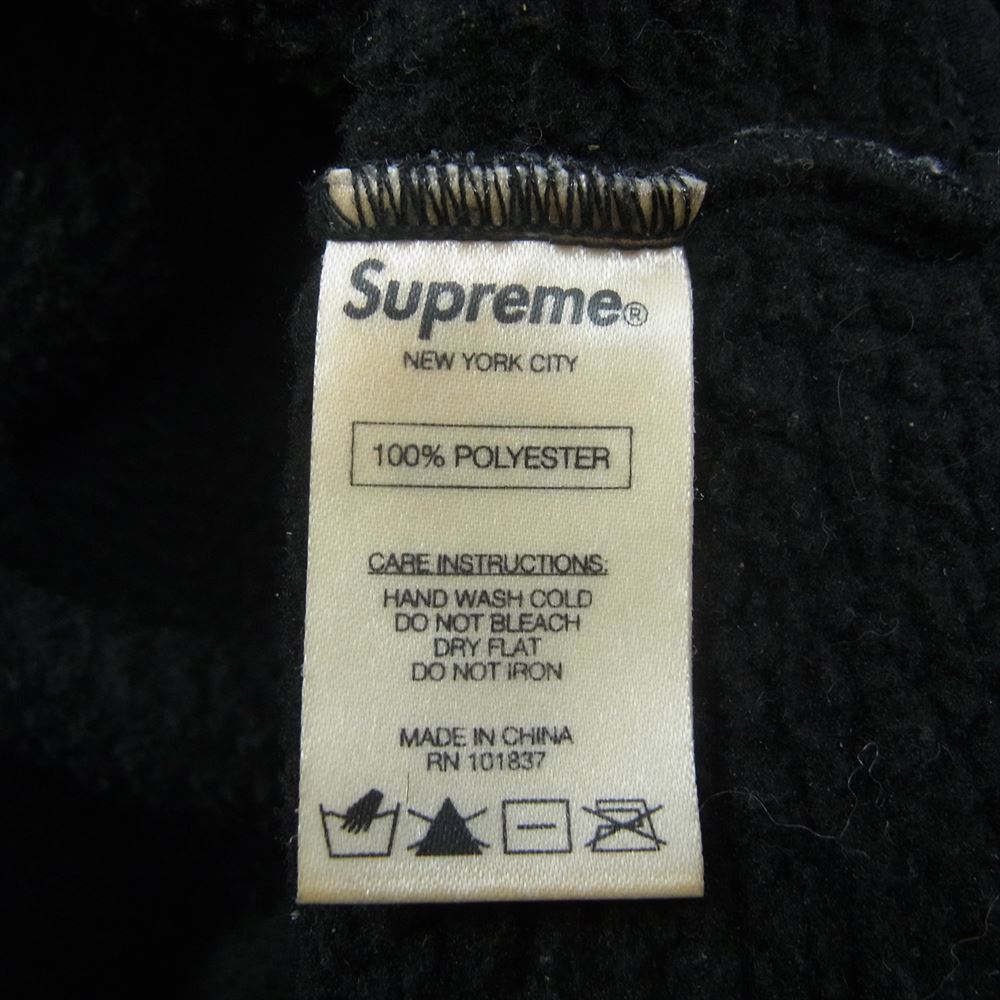 Supreme シュプリーム 15AW Fleece Neck Gaiter ロゴ フリース ネックウォーマー ブラック系【中古】