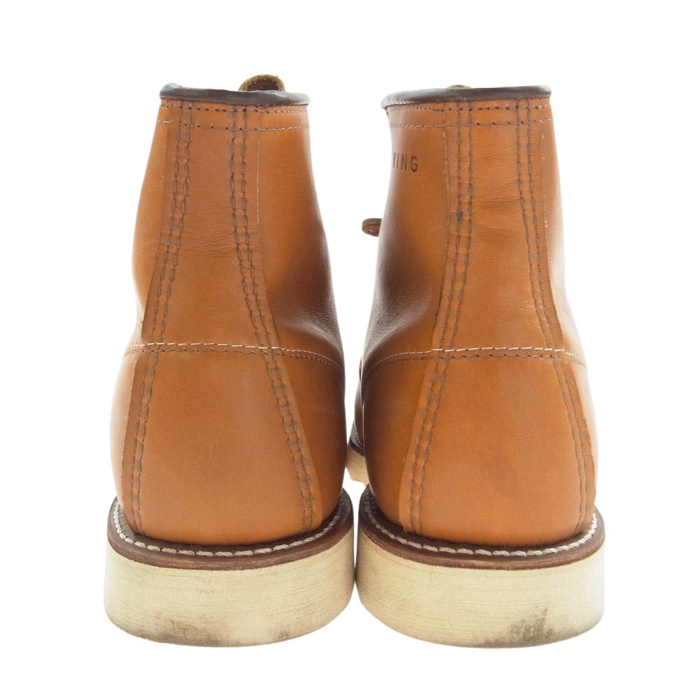 RED WING レッドウィング 9875 Irish Setter アイリッシュセッター 犬タグ復刻 レースアップブーツ ゴールドラセット ライトブラウン系 US 8E（26cm）【中古】