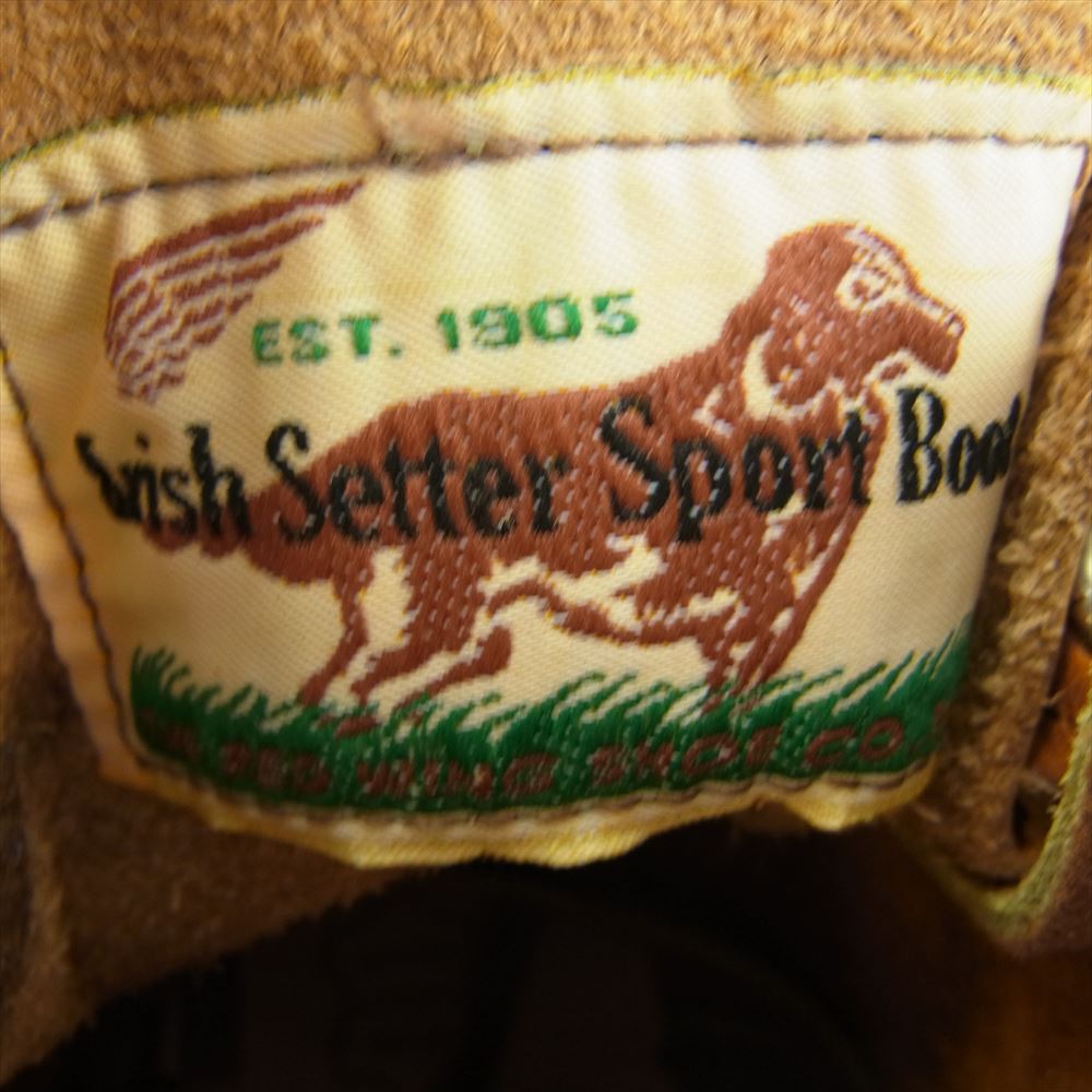 RED WING レッドウィング 9875 Irish Setter アイリッシュセッター 犬タグ復刻 レースアップブーツ ゴールドラセット ライトブラウン系 US 8E（26cm）【中古】