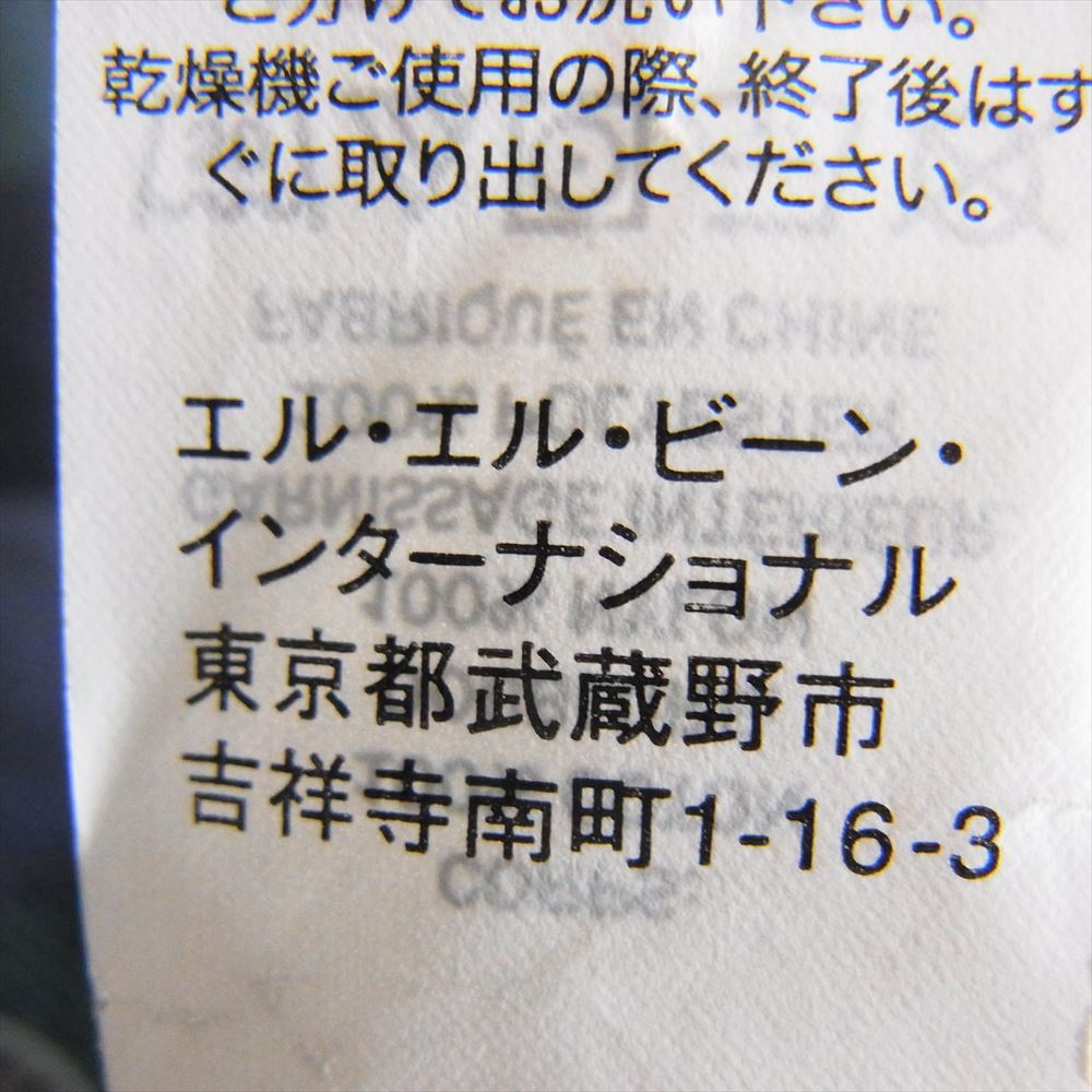 L.L.Bean エルエルビーン 298234 コットン チェック 中綿 ジャケット ネイビー系 M【中古】