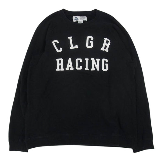 CHALLENGER チャレンジャー CRGR RACING レーシング ロゴ クルーネック スウェット ブラック系 L【中古】