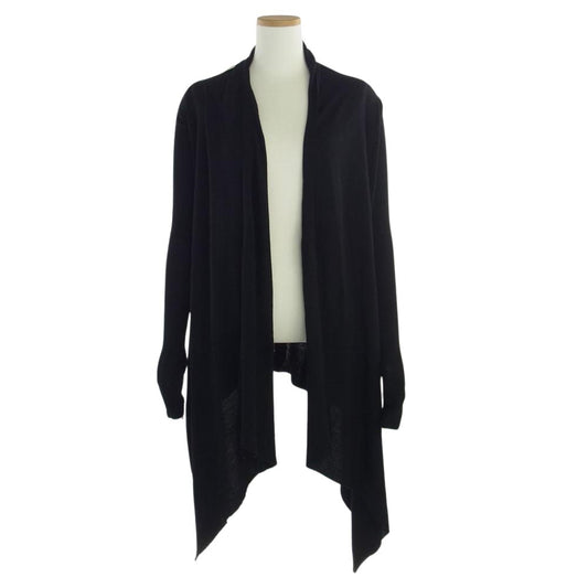 Rick Owens リックオウエンス RP2602 Soft Wool Cardigan メリノウール ドレープ カーディガン ブラック系 XS【中古】