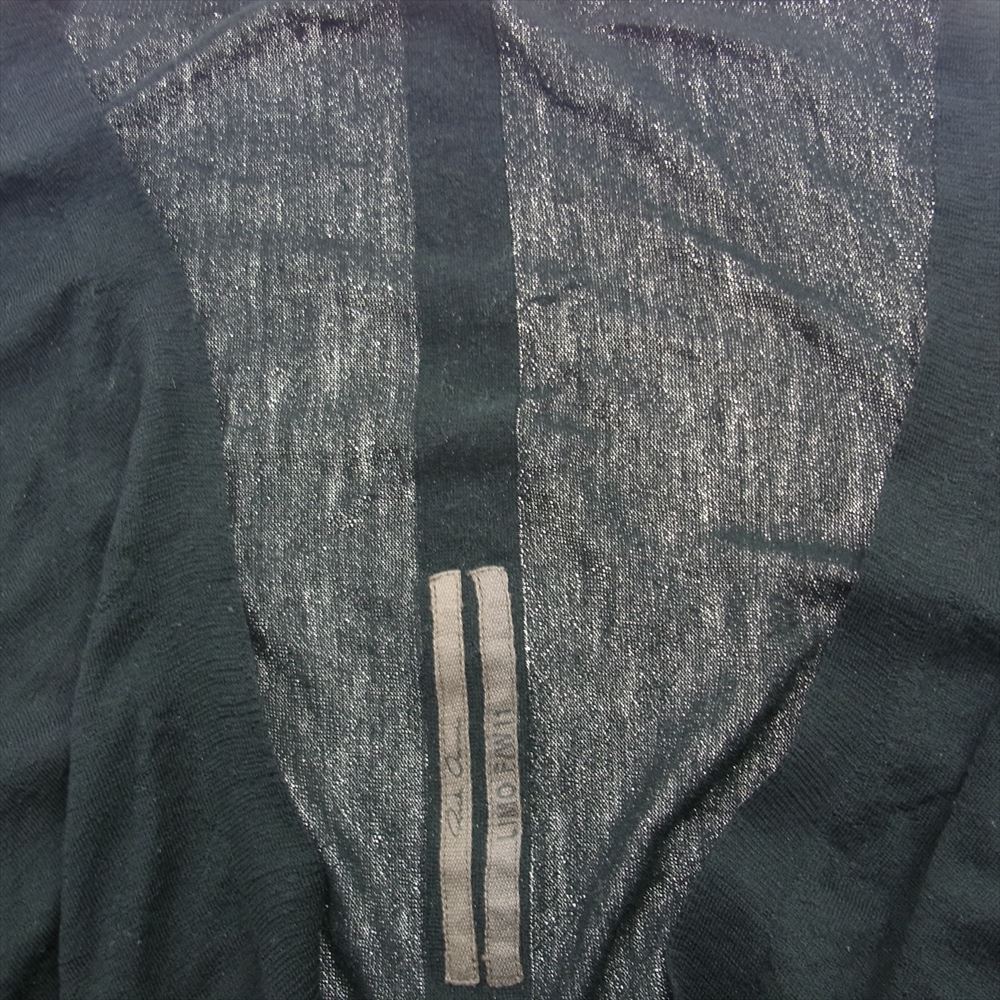Rick Owens リックオウエンス RP2602 Soft Wool Cardigan メリノウール ドレープ カーディガン ブラック系 XS【中古】