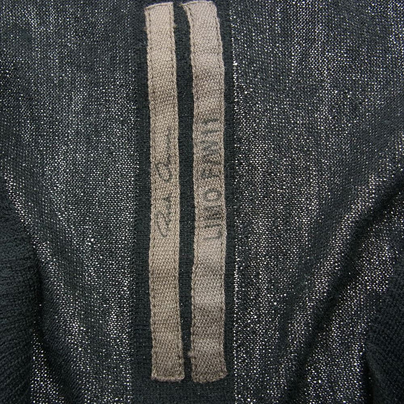 Rick Owens リックオウエンス RP2602 Soft Wool Cardigan メリノウール ドレープ カーディガン ブラック系 XS【中古】