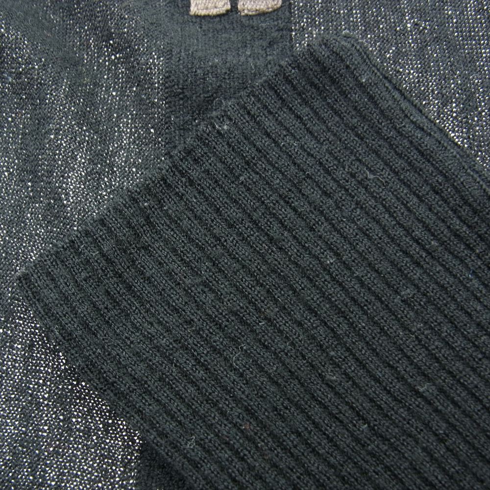 Rick Owens リックオウエンス RP2602 Soft Wool Cardigan メリノウール ドレープ カーディガン ブラック系 XS【中古】