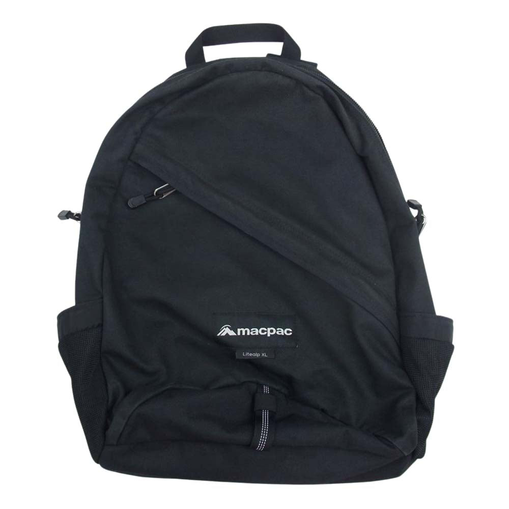 マックパック ロゴ リュック デイパック バックパック ブラック系【中古】