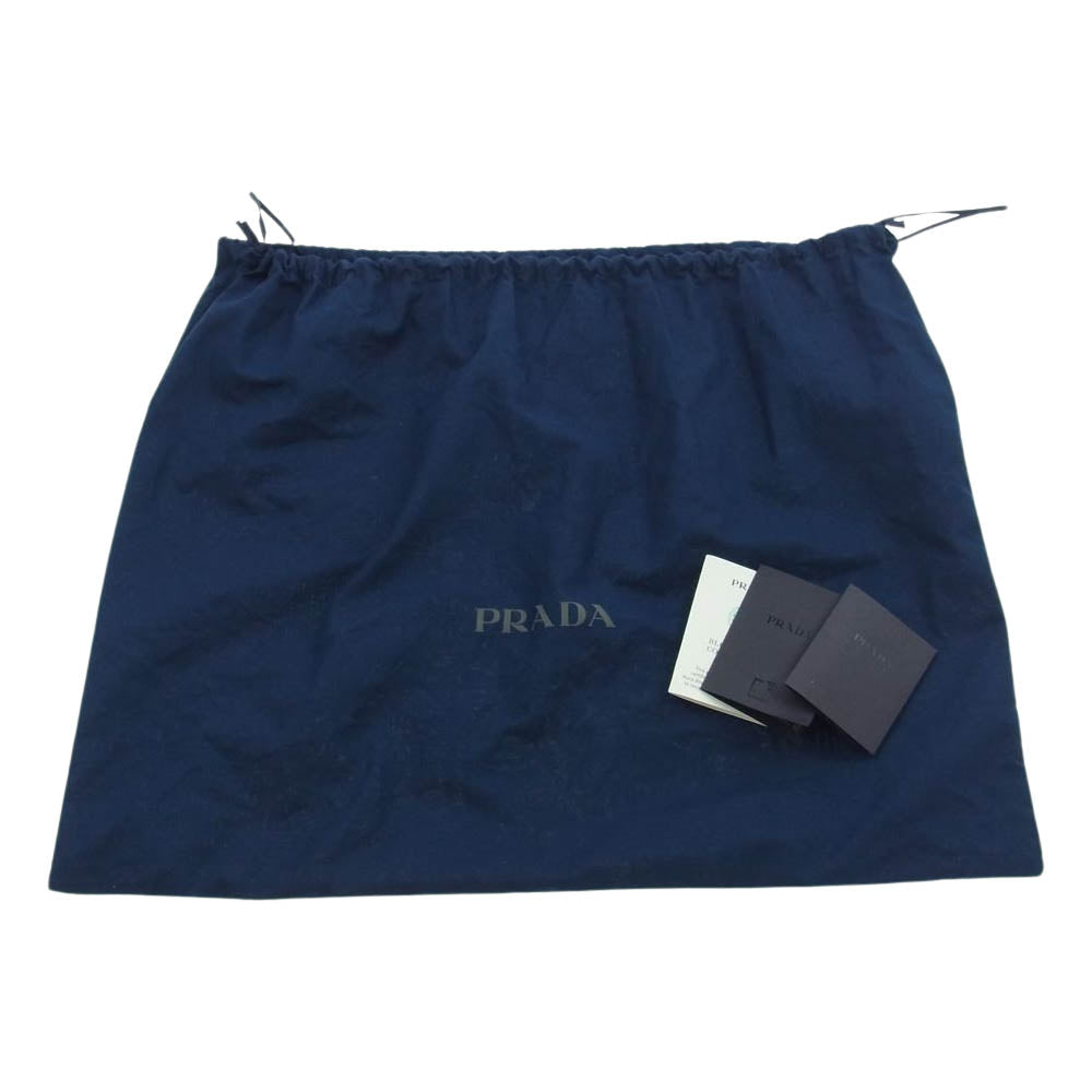 PRADA プラダ 2HC282 2DZA ミニポーチ付き プリント ドリル バケットハット マルチカラー系 L【中古】