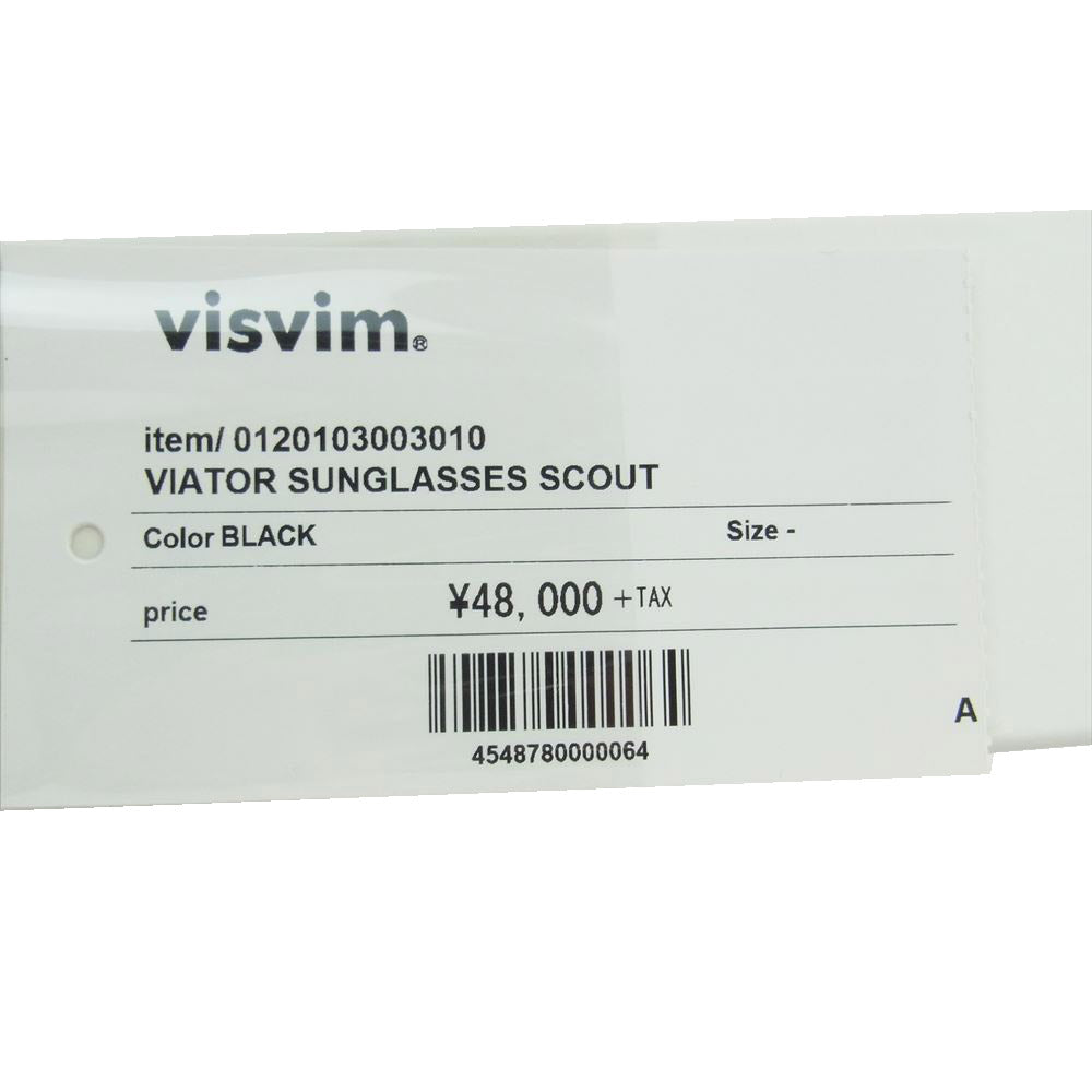 VISVIM ビズビム 20SS 0120103003010 VIATOR SUNGLASSES SCOUT BLACK サングラス ブラック系【中古】