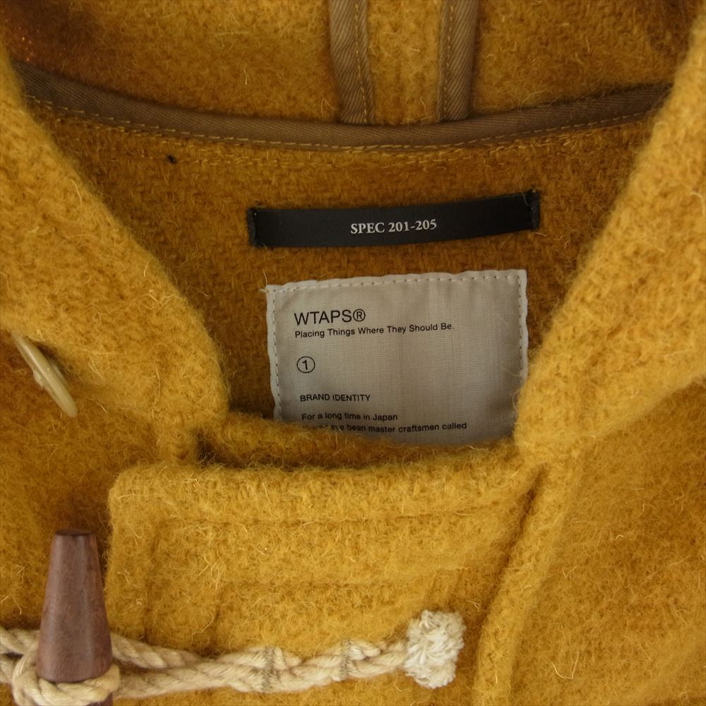 WTAPS ダブルタップス 13AW 132GWDT-JKM07 STARLING COAT ダッフル コート イエロー系 1【中古】