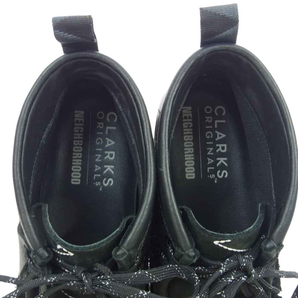 NEIGHBORHOOD ネイバーフッド 26166768 × Clarks Wallabee BT GTX Black クラークス ワラビー BT GTX ブラック シューズ ブラック系 us7.5【新古品】【未使用】【中古】