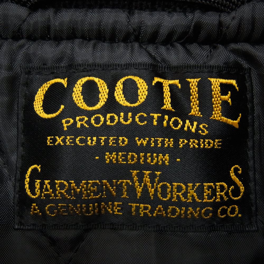 COOTIE クーティー CTE-16A218 1st. PLACE JACKET 袖レザー メルトン スタジャン スタジアム ジャケット ブラック系 M【美品】【中古】