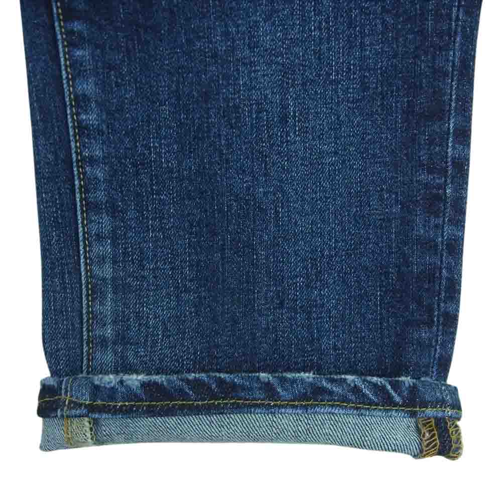 レッドカード 71860U Rhythm リズム スリム テーパード ダメージ加工 ボタンフライ デニム パンツ インディゴブルー系 29【中古】